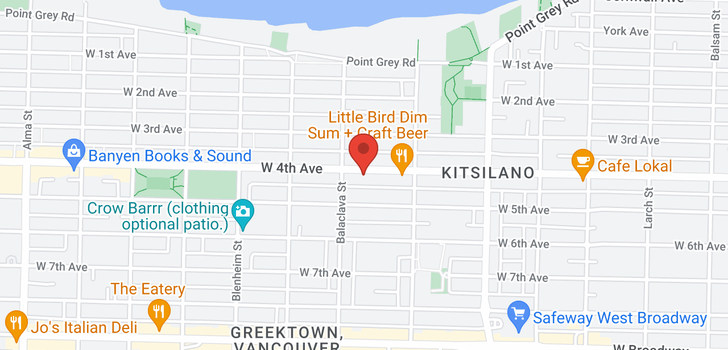 map of 3066 W 4TH AVENUE